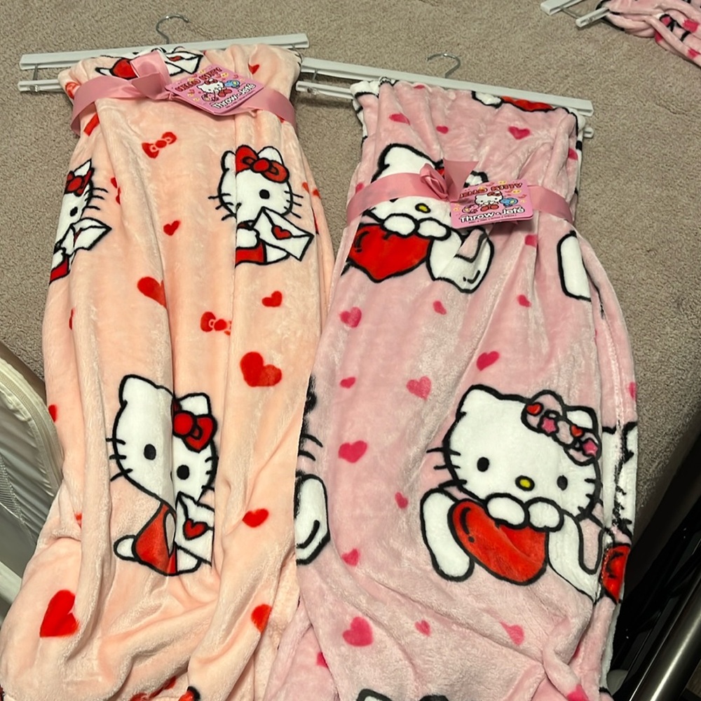 Hello Kitty plush blankets